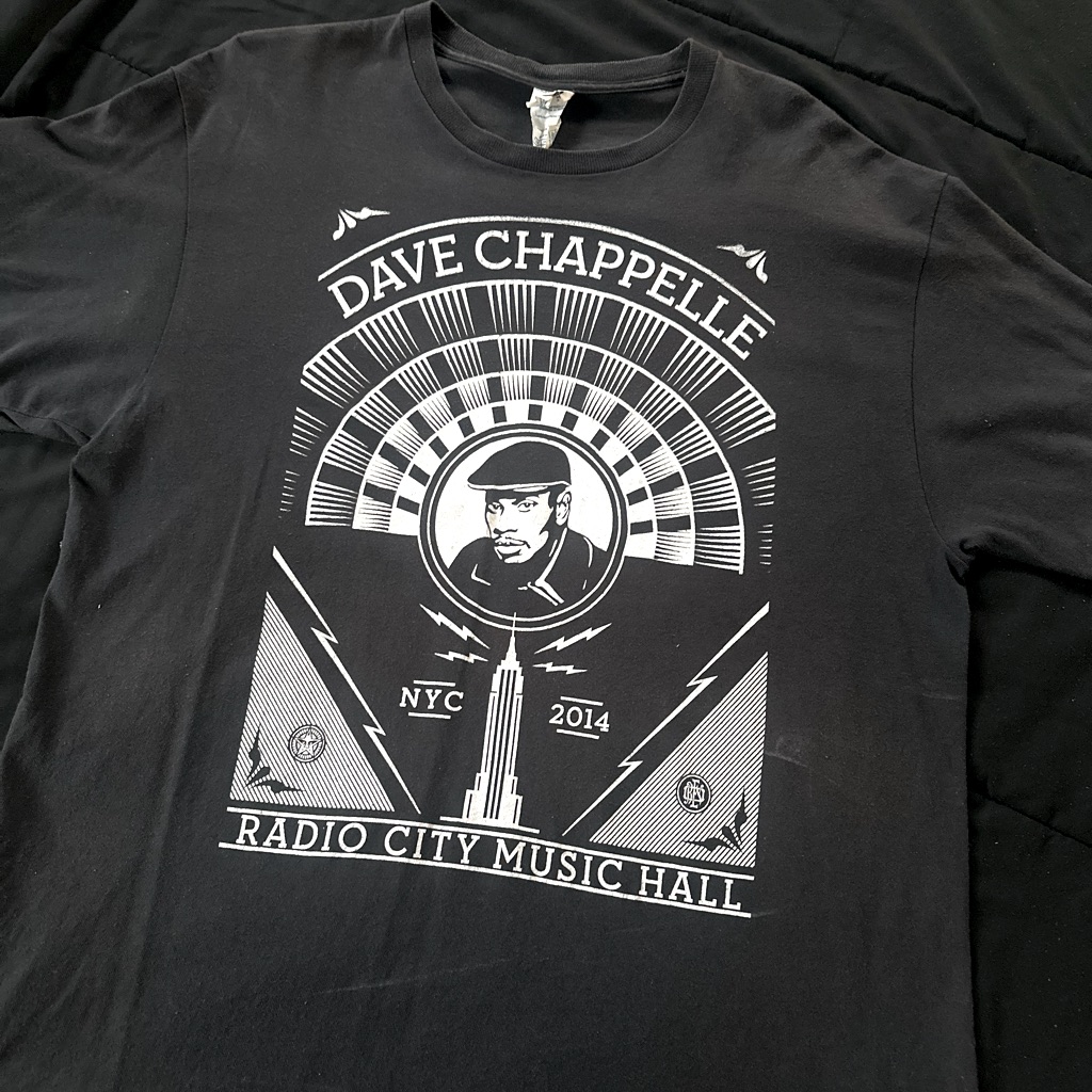 Dave Chappelle 2014 Radio City Music Hall TShirt Mens Size L